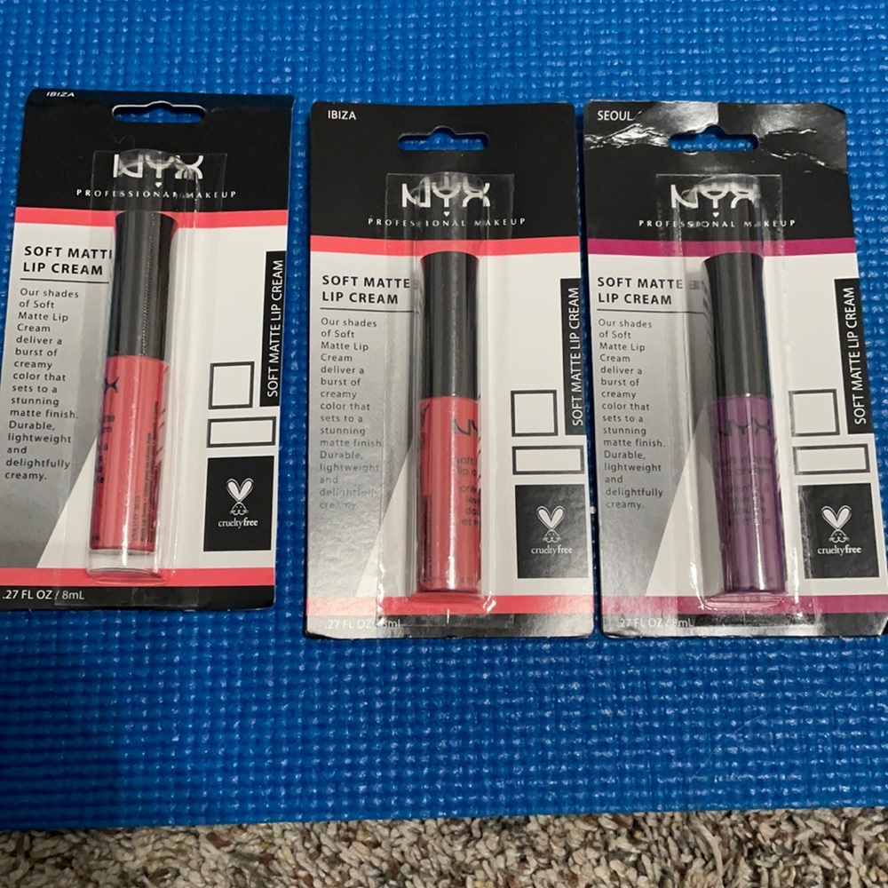 3 NYX soft matte lip cream